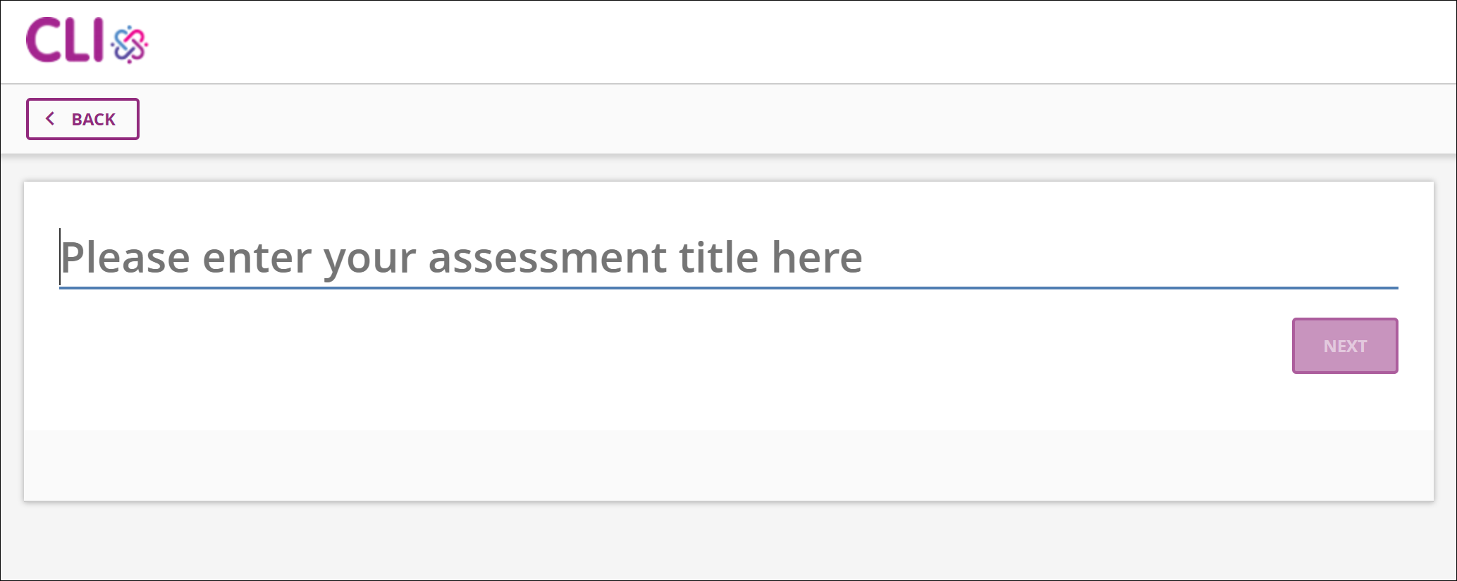 Create a new assessment page image